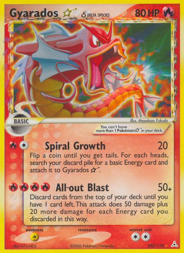 Gyarados ☆ δ Holon Phantoms 102/110