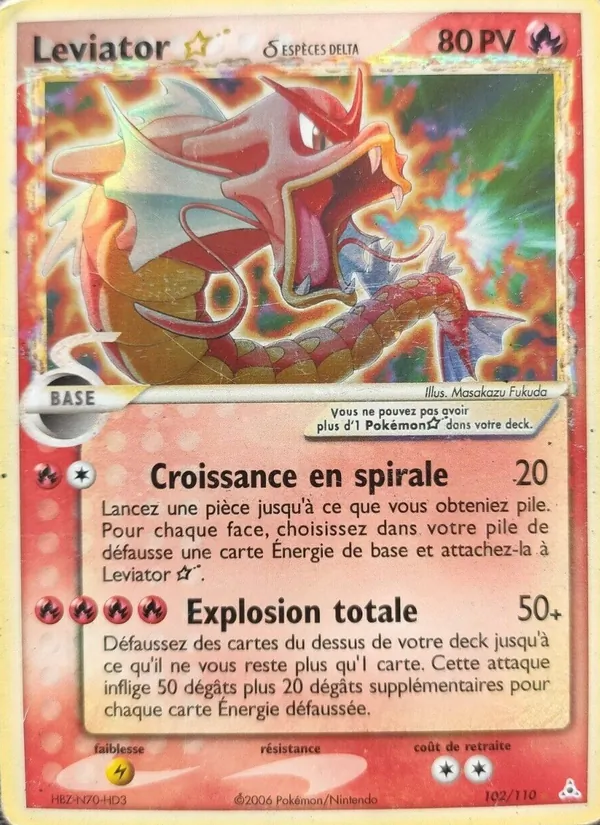Leviator ☆ δ EX Fantômes Holon 102/110