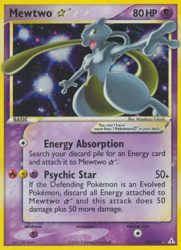 Mewtwo Star Holon Phantoms 103/110