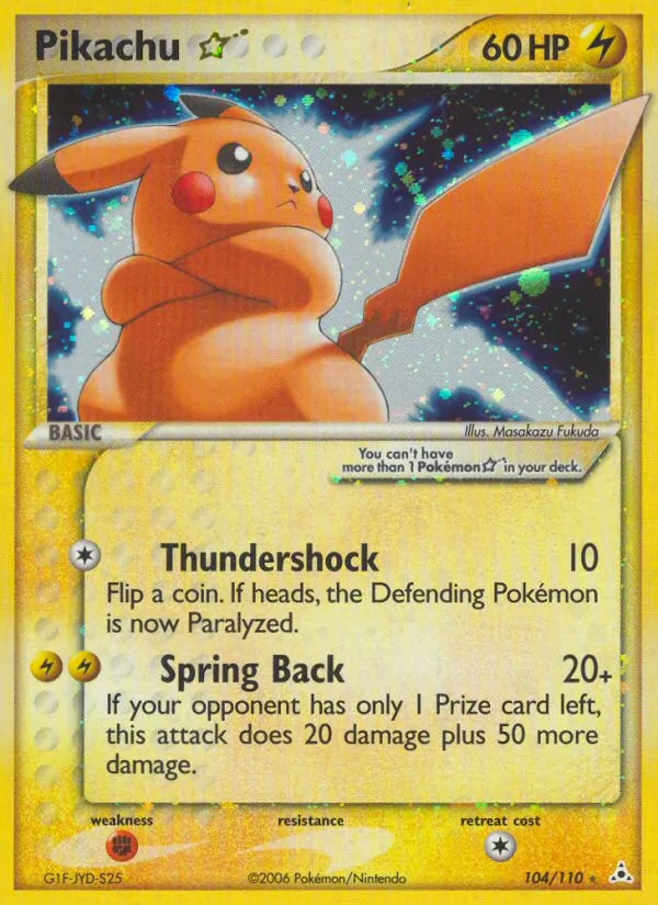 Pikachu Star EX Fantasmi di Holon 104/110