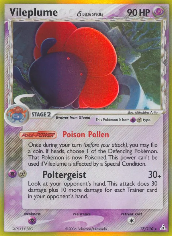 Vileplume δ Holon Phantoms 17/110