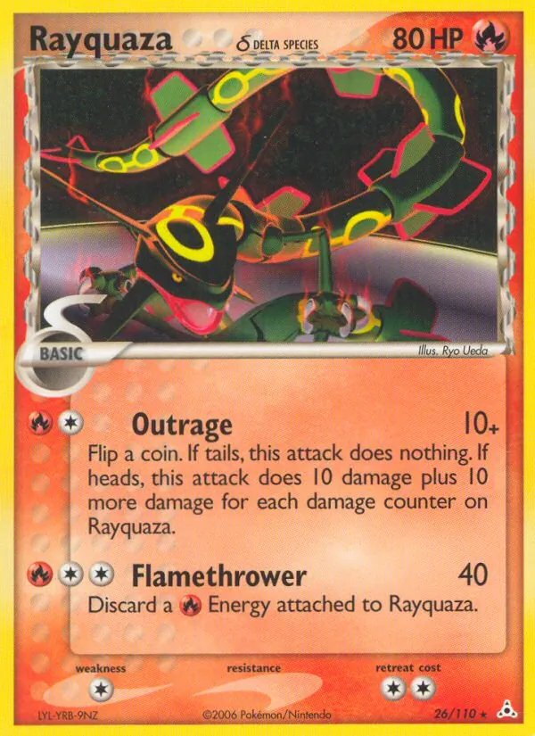 Rayquaza δ Holon Phantoms 26/110