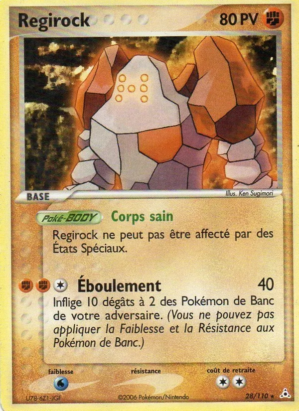Regirock EX Fantômes Holon 28/110