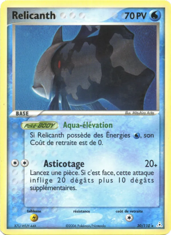 Relicanth EX Fantômes Holon 30/110