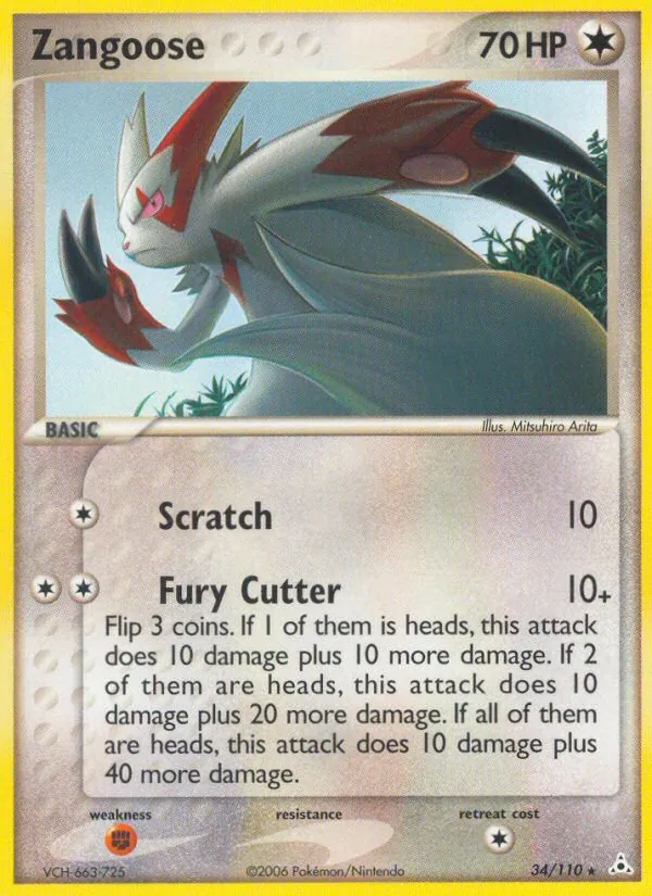 Zangoose Holon Phantoms 34/110