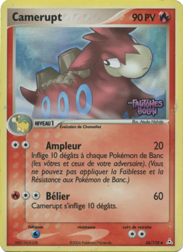 Camérupt EX Fantômes Holon 36/110