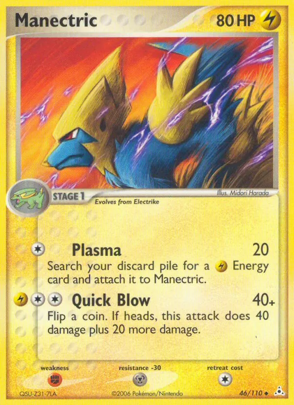 Manectric EX Fantasmi di Holon 46/110
