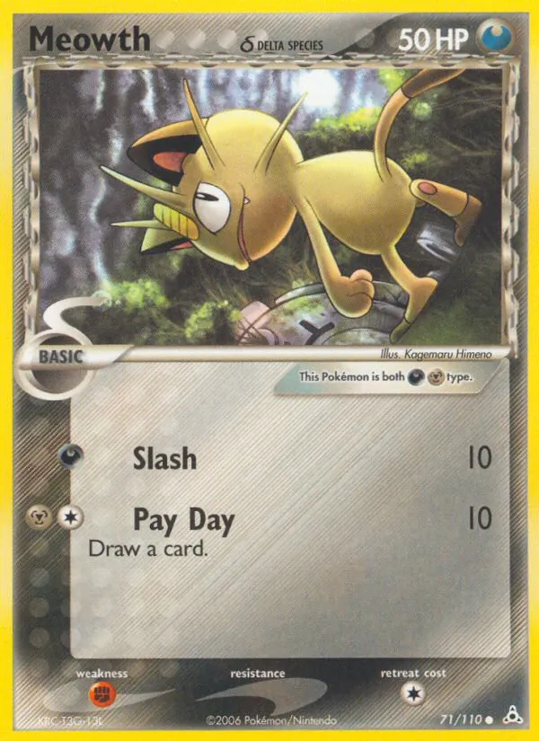 Meowth δ Holon Phantoms 71/110
