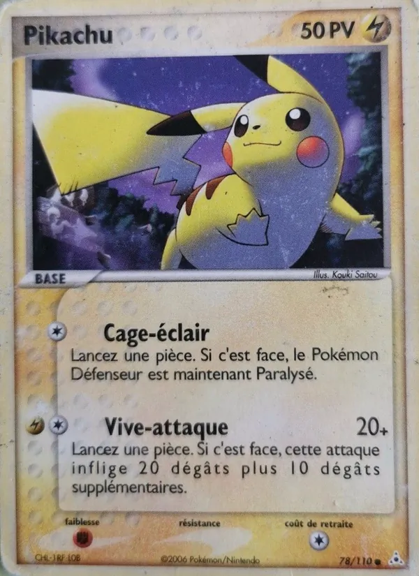 Pikachu EX Fantômes Holon 78/110