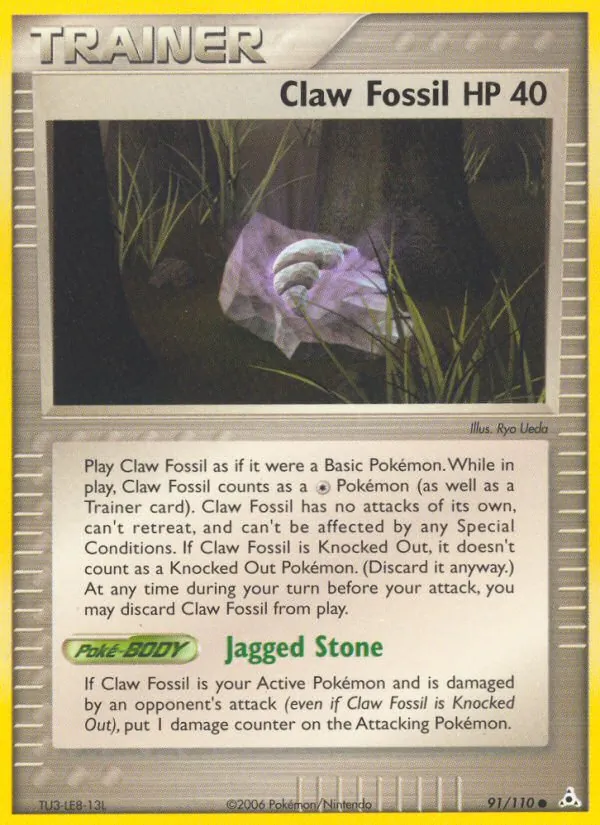 Claw Fossil EX Fantasmi di Holon 91/110
