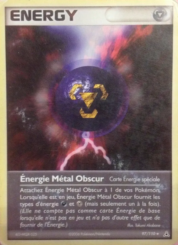Énergie Métal Obscur EX Fantômes Holon 97/110