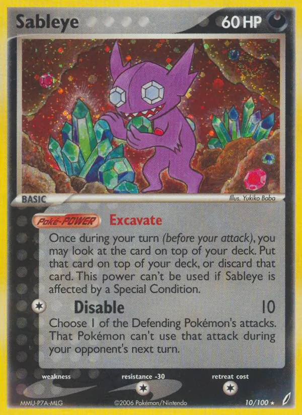 Sableye Crystal Guardians 10/100