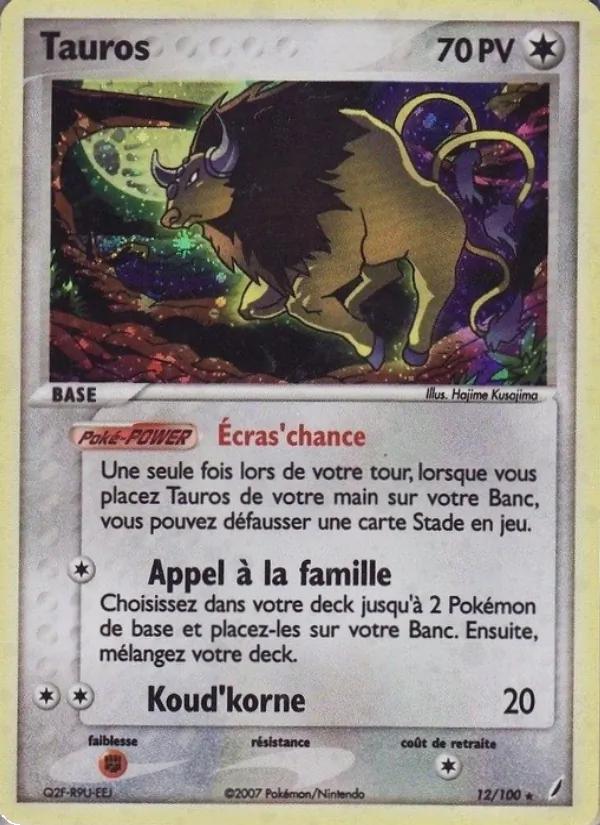 Tauros EX Gardiens de Cristal 12/100
