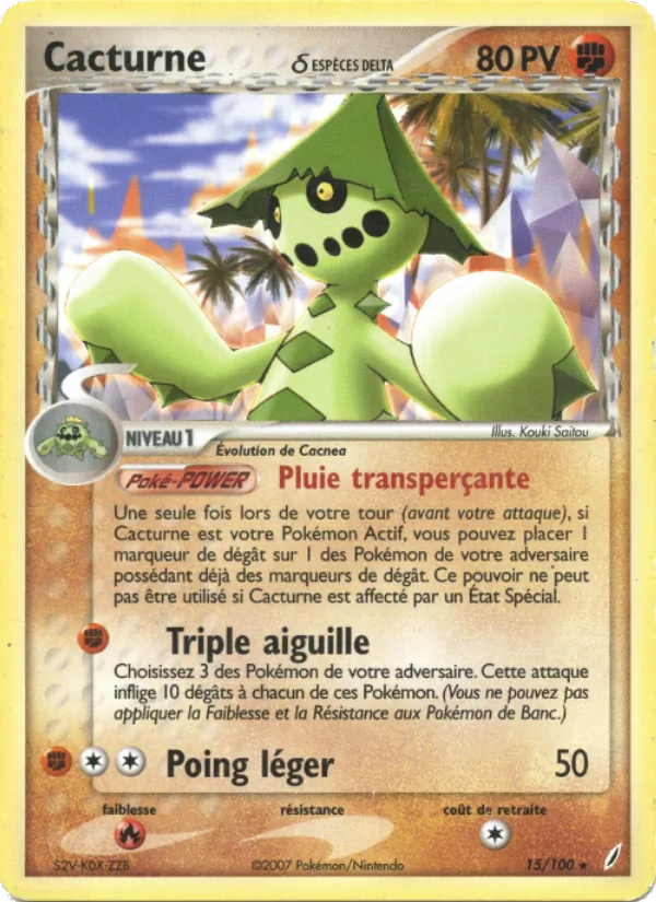 Cacturne δ EX Gardiens de Cristal 15/100