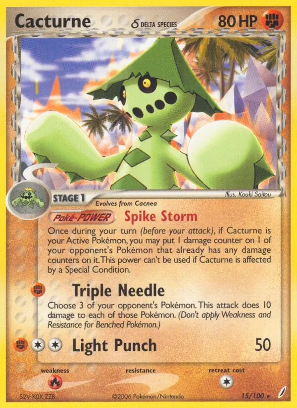 Cacturne δ Crystal Guardians 15/100