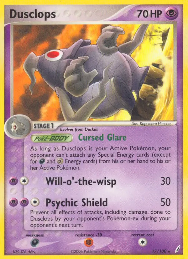 Dusclops Crystal Guardians 17/100