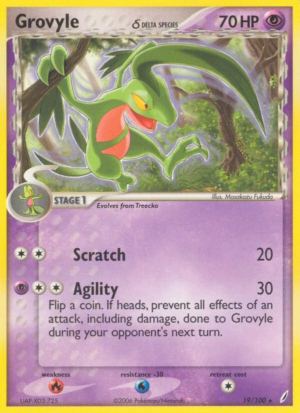 Grovyle δ Crystal Guardians 19/100
