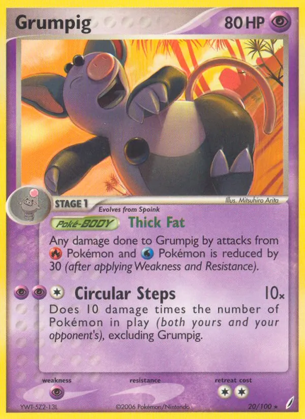 Grumpig EX Guardiani dei Cristalli 20/100
