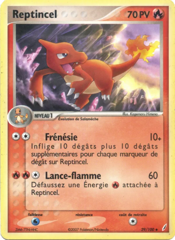 Reptincel EX Gardiens de Cristal 29/100