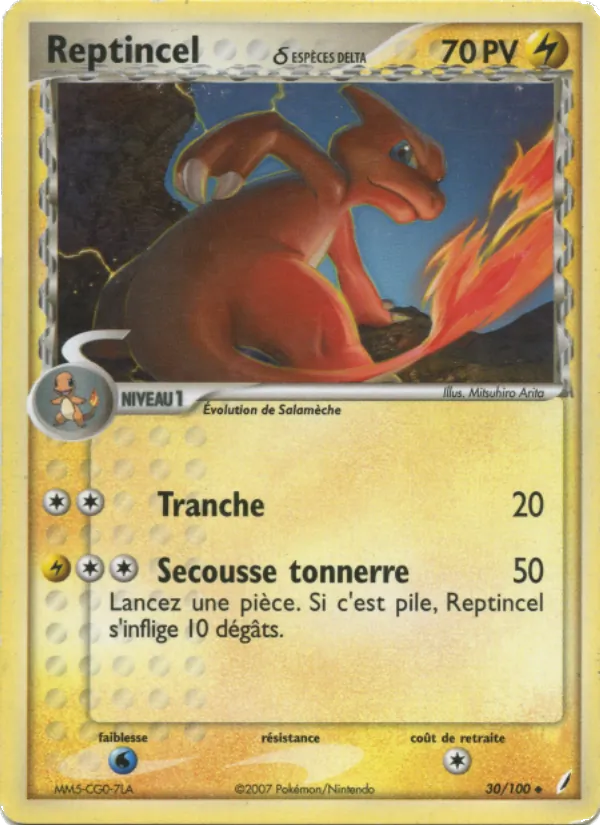 Reptincel δ EX Gardiens de Cristal 30/100