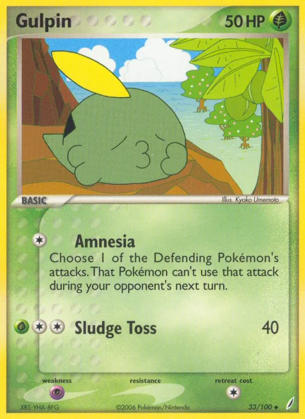 Gulpin Crystal Guardians 33/100