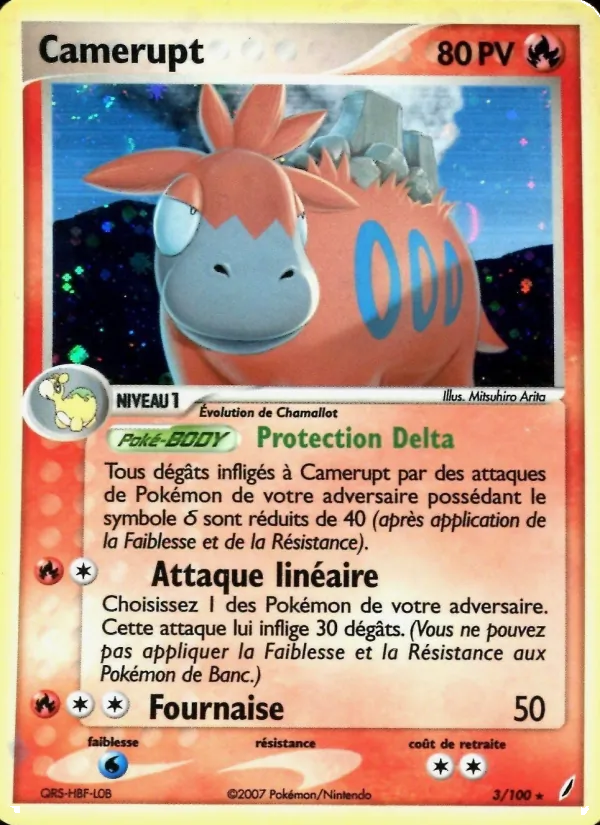 Camérupt EX Gardiens de Cristal 3/100