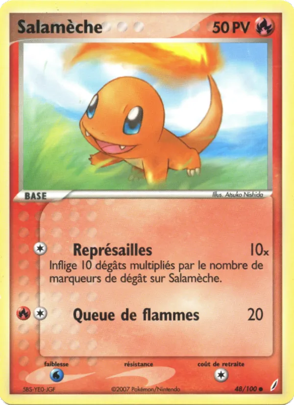 Salamèche EX Gardiens de Cristal 48/100