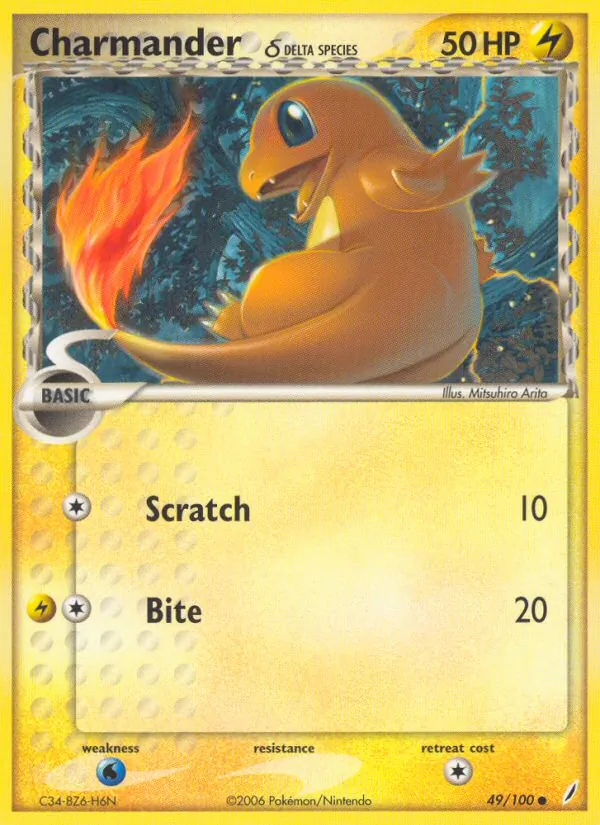 Charmander δ Crystal Guardians 49/100
