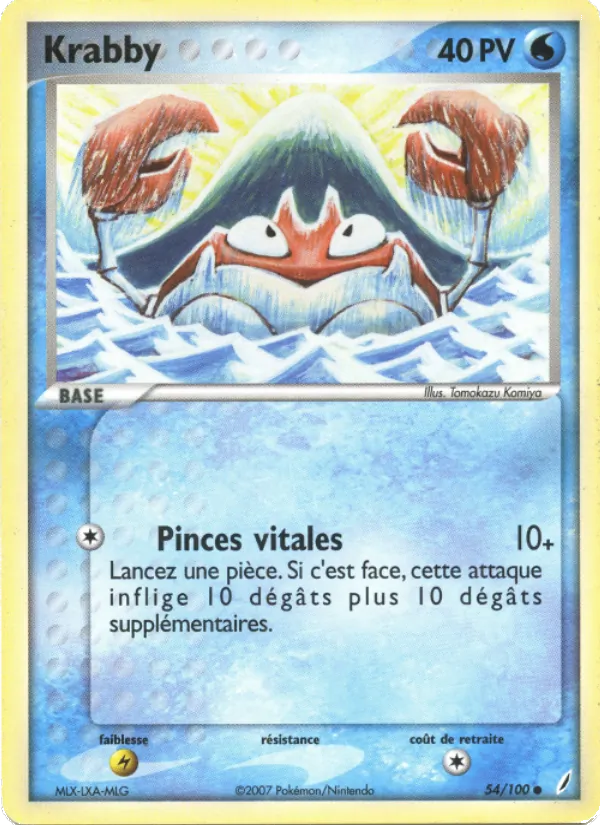 Krabby EX Gardiens de Cristal 54/100