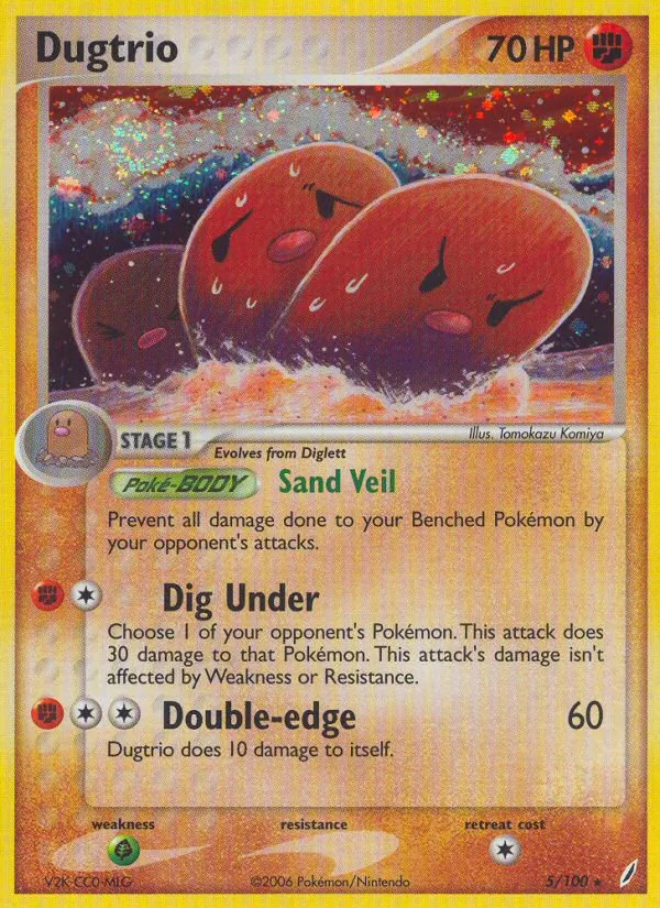 Dugtrio EX Guardiani dei Cristalli 5/100