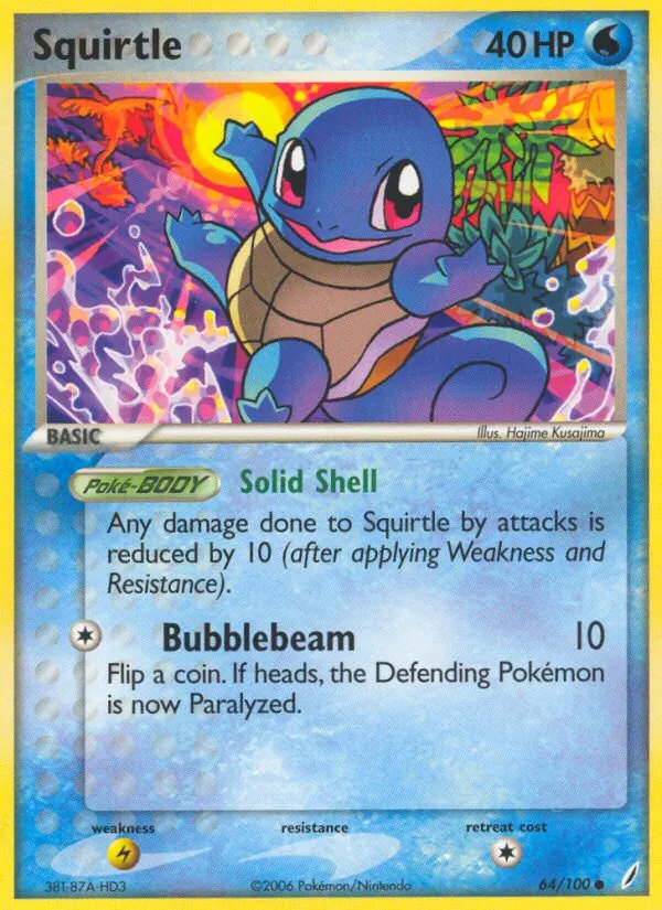 Squirtle Crystal Guardians 64/100
