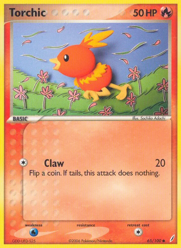 Torchic EX Guardiani dei Cristalli 65/100