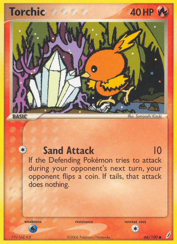 Torchic EX Guardiani dei Cristalli 66/100