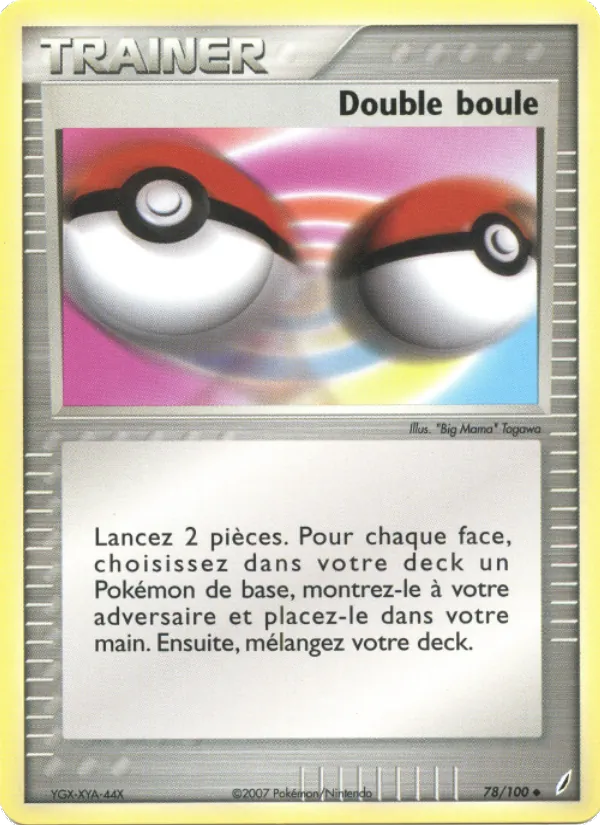 Double boule EX Gardiens de Cristal 78/100