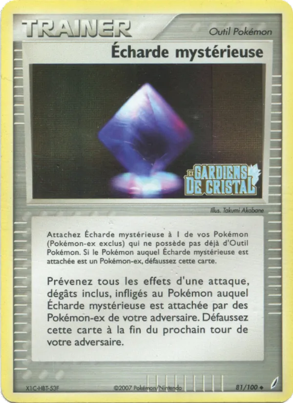 Écharde mystérieuse EX Gardiens de Cristal 81/100