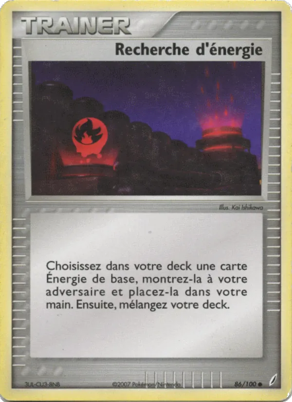 Recherche d'énergie EX Gardiens de Cristal 86/100