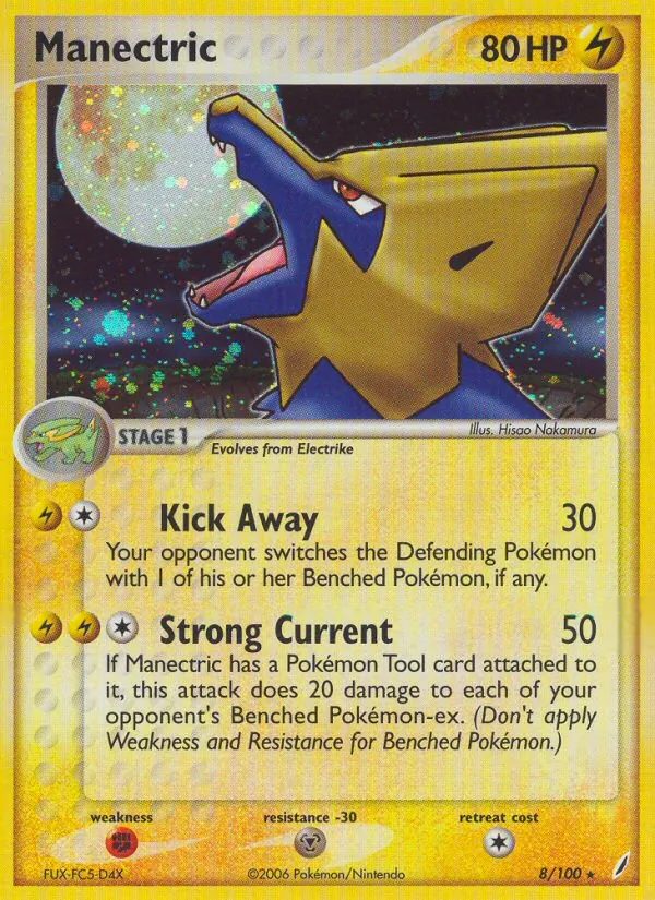 Manectric EX Guardiani dei Cristalli 8/100
