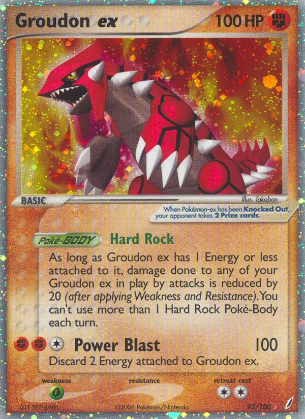 Groudon ex EX Guardiani dei Cristalli 93/100