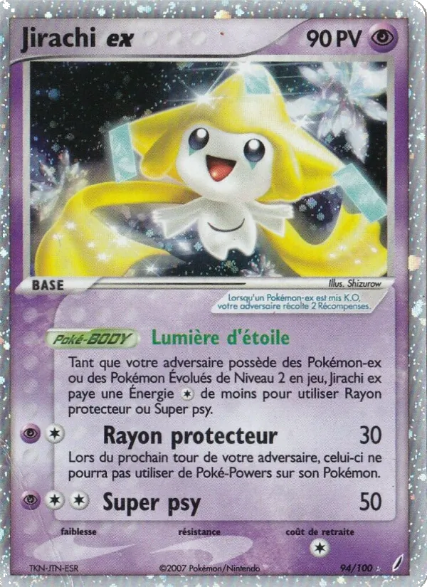 Jirachi ex EX Gardiens de Cristal 94/100
