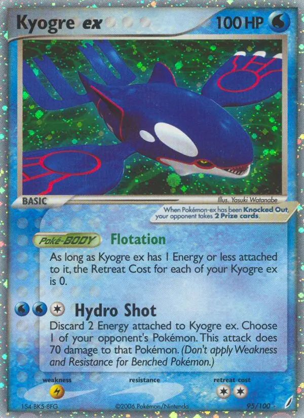 Kyogre ex Crystal Guardians 95/100