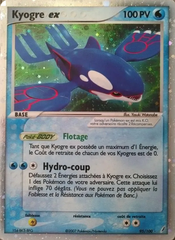 Kyogre ex EX Gardiens de Cristal 95/100