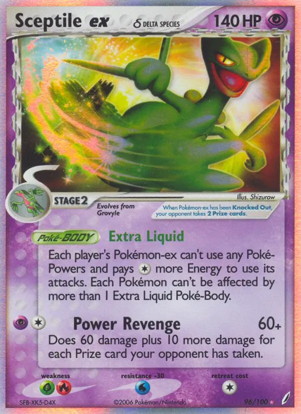 Sceptile ex δ Crystal Guardians 96/100