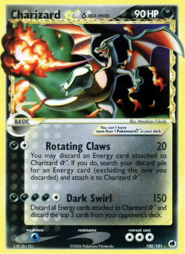 Charizard ☆ δ Dragon Frontiers 100/101