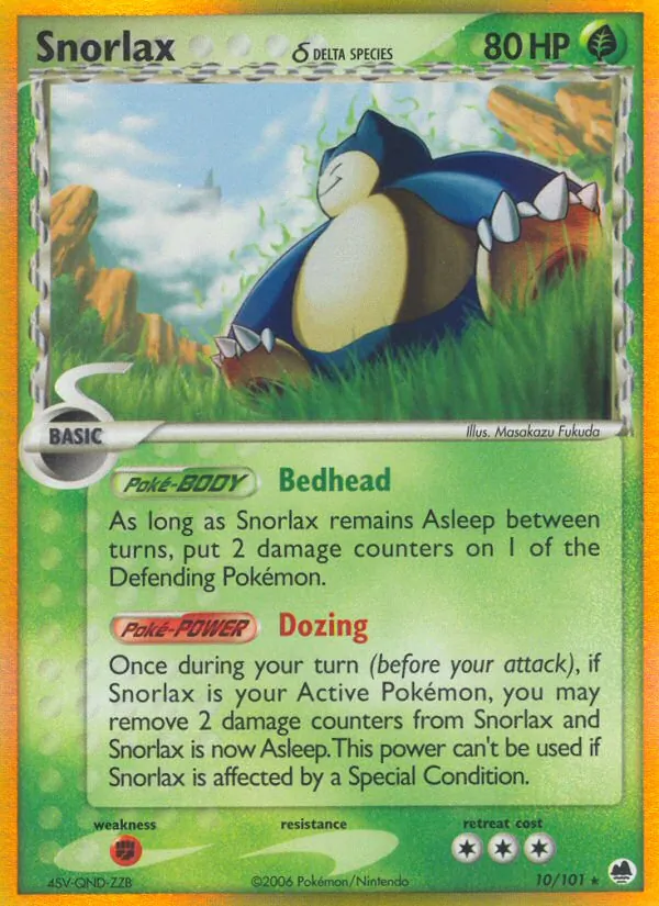 Snorlax δ Dragon Frontiers 10/101