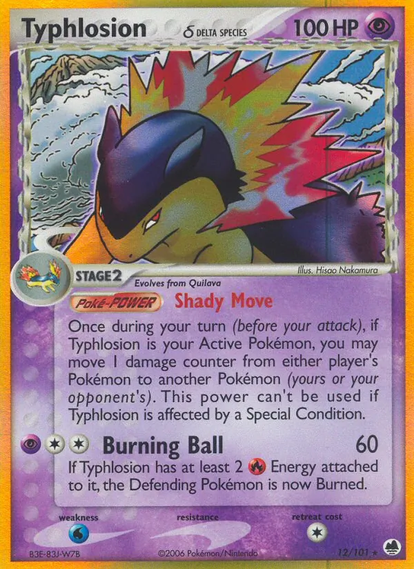Typhlosion δ Dragon Frontiers 12/101