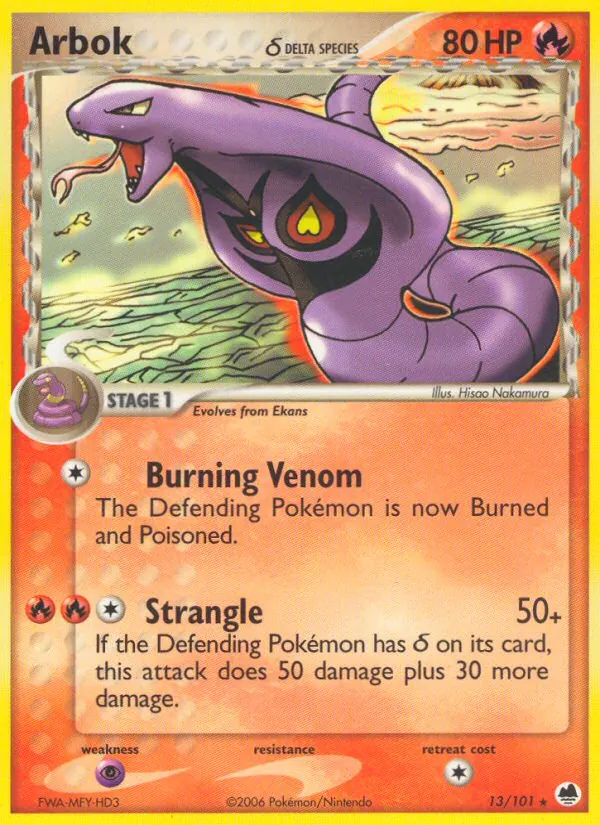 Arbok δ EX L'Isola dei Draghi 13/101