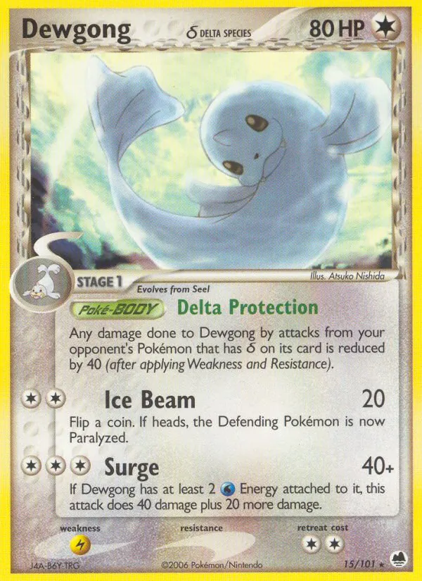 Dewgong δ Dragon Frontiers 15/101