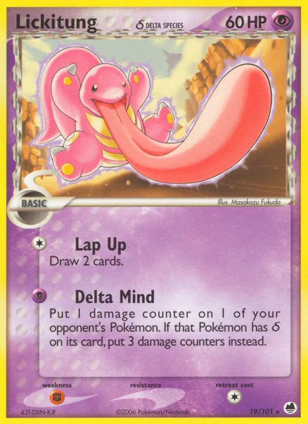 Lickitung δ EX L'Isola dei Draghi 19/101