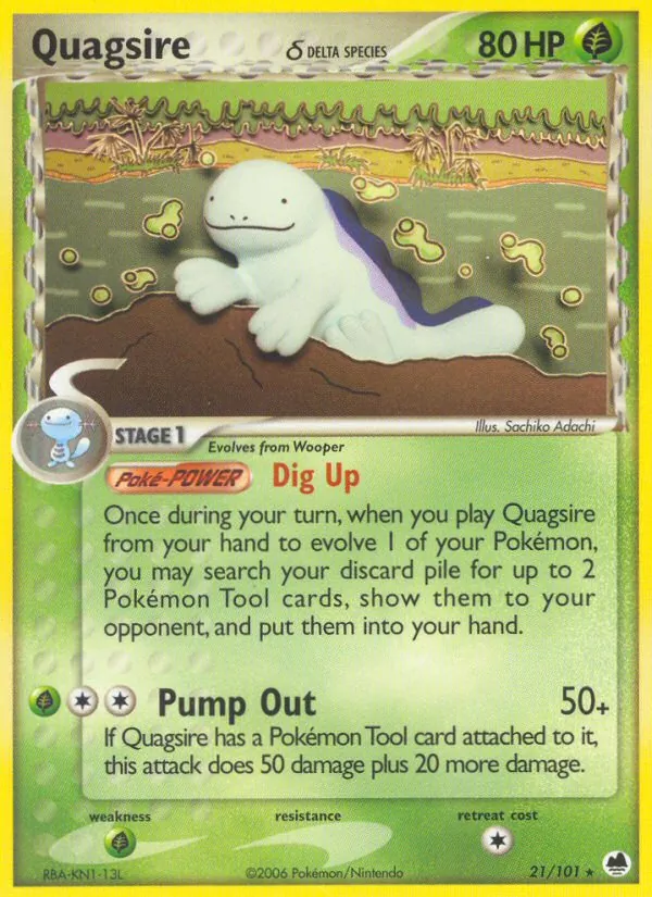 Quagsire δ Dragon Frontiers 21/101