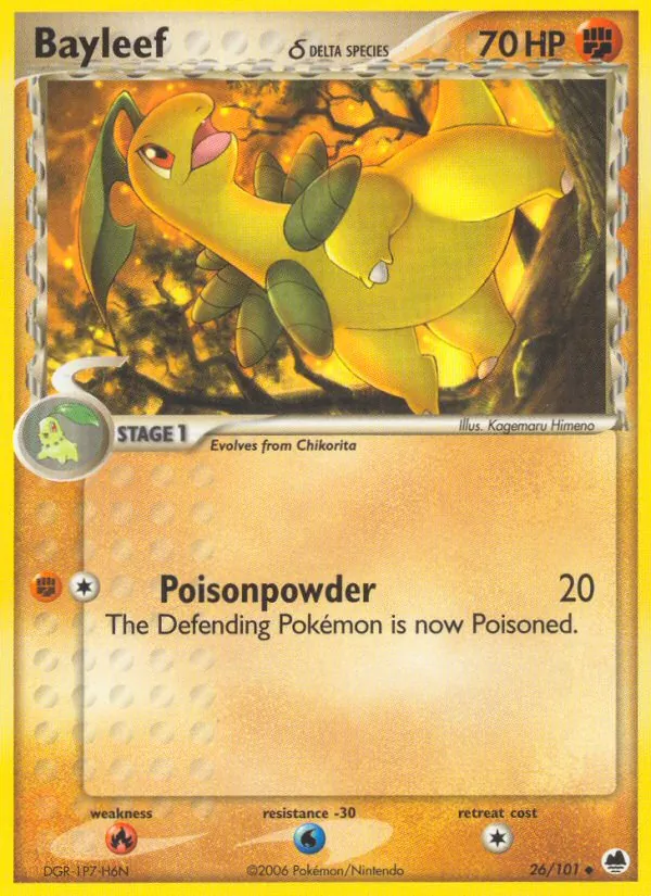 Bayleef δ Dragon Frontiers 26/101